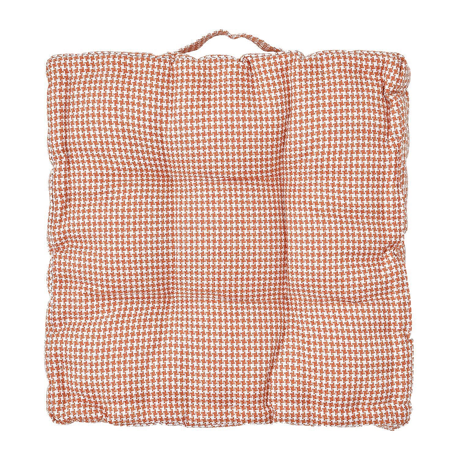 Chair Booster Seat Cushion Checkered Patterned (Size 45 cm) - Red