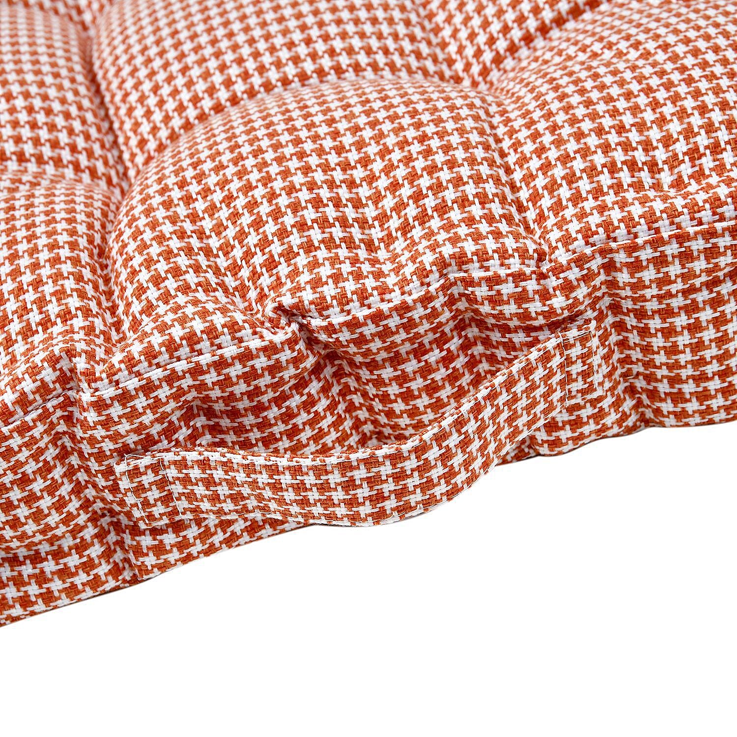 Chair Booster Seat Cushion Checkered Patterned (Size 45 cm) - Red