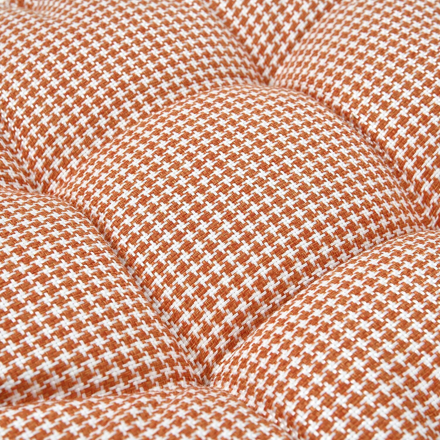 Chair Booster Seat Cushion Checkered Patterned (Size 45 cm) - Red
