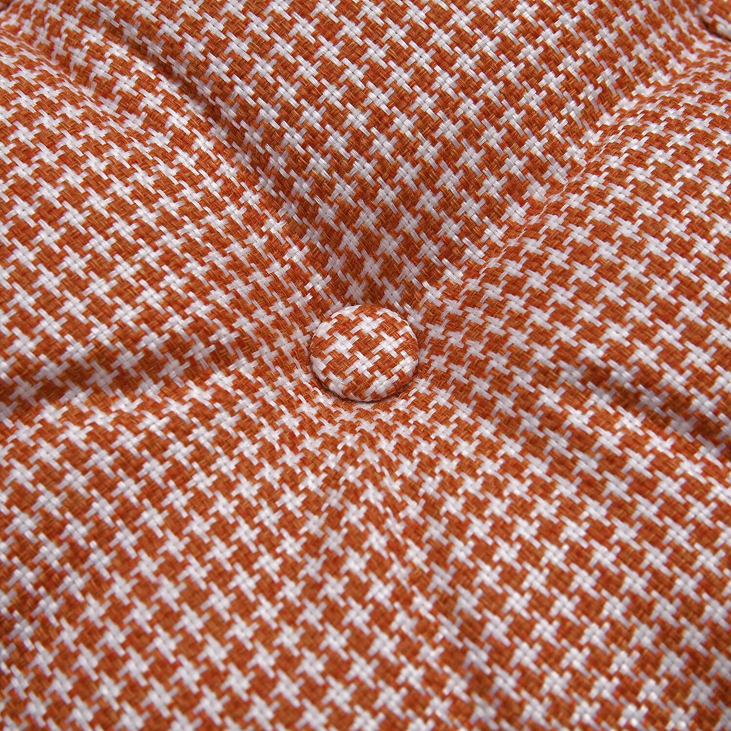 Chair Booster Seat Cushion Checkered Patterned (Size 45 cm) - Red