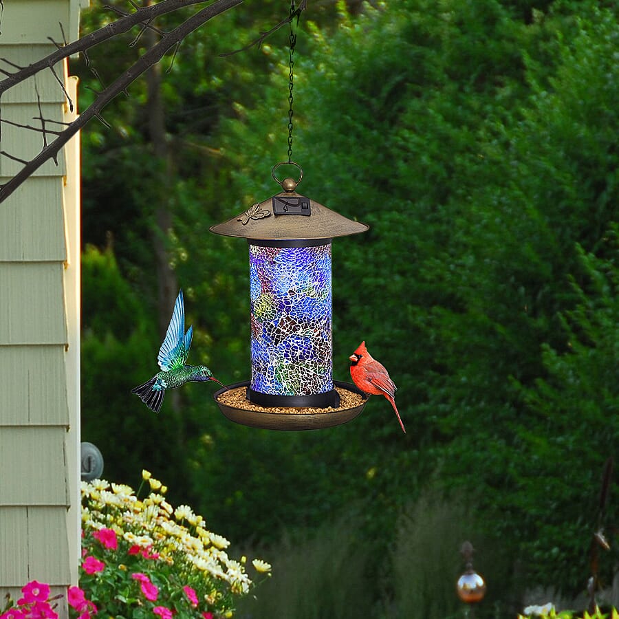 Solar Hanging Bird Feeding Station - Multi