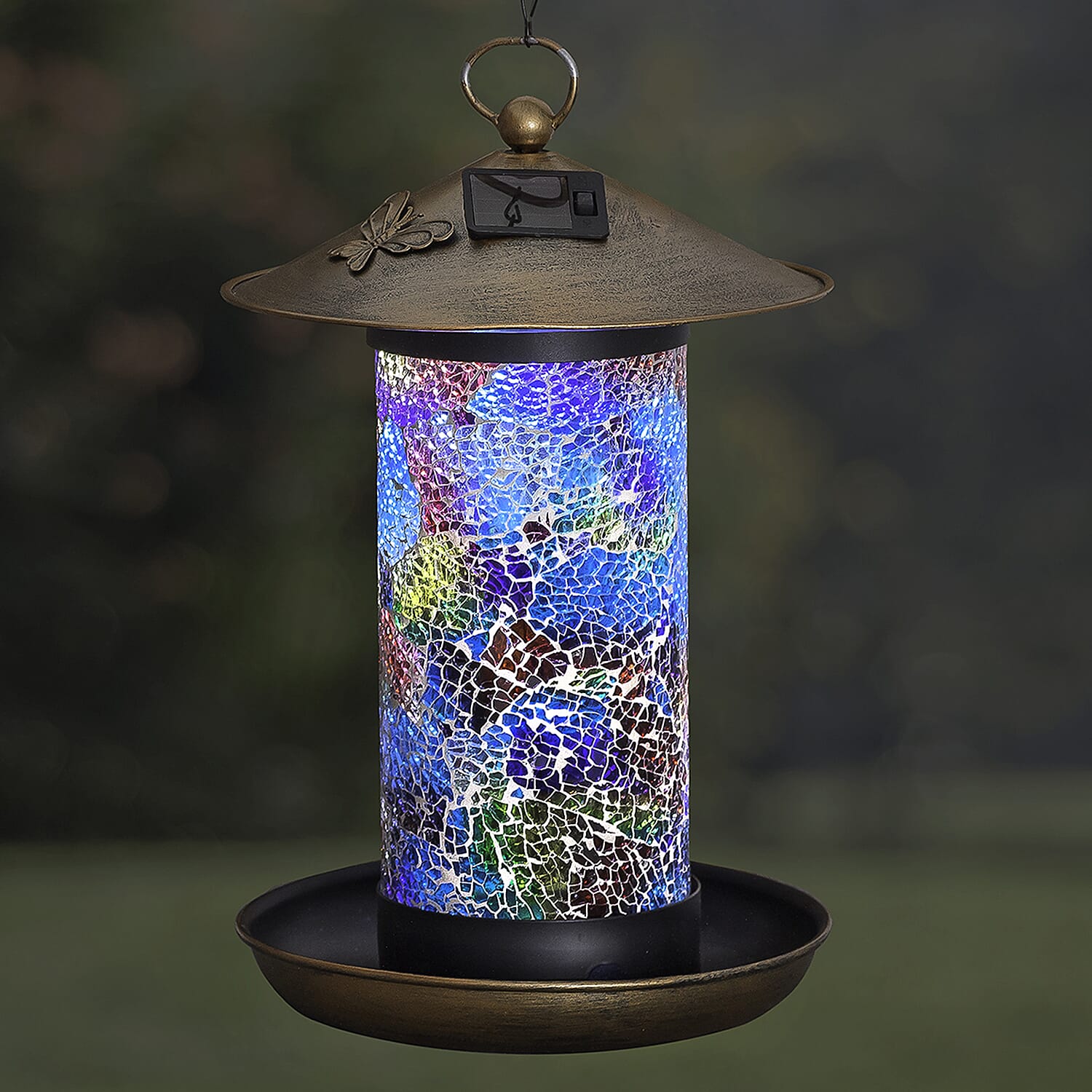 Solar Hanging Bird Feeding Station - Multi