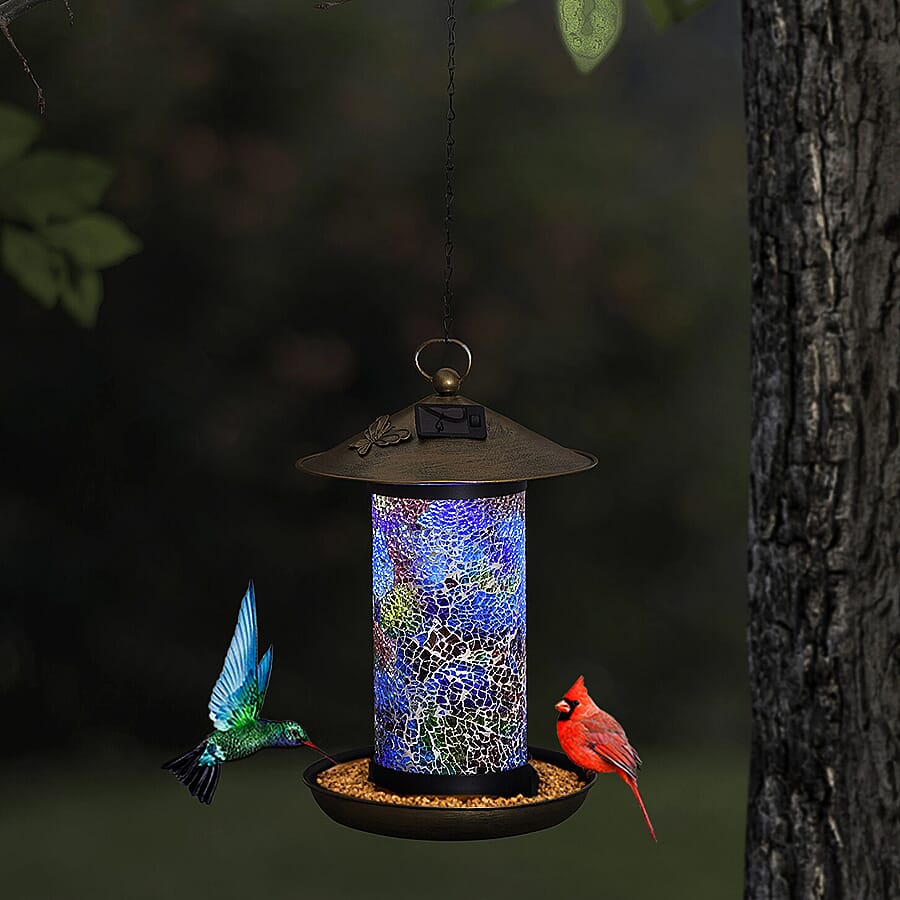 Solar Hanging Bird Feeding Station - Multi