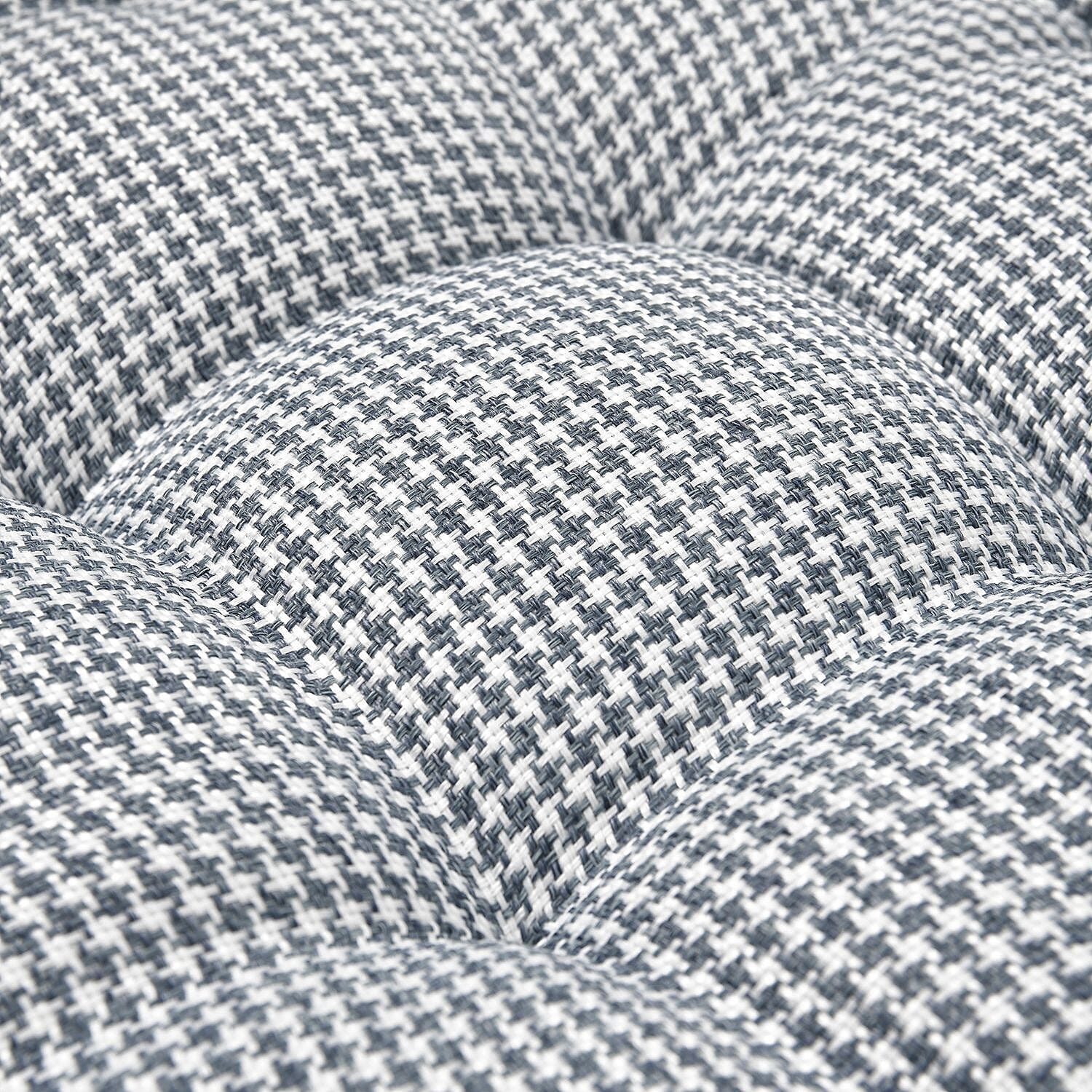 Armchair Booster Seat Cushion Checkered Patterned (Size 45 cm) - Blue