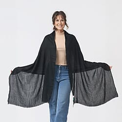 La Marey Cashmere Wool Solid Scarf 