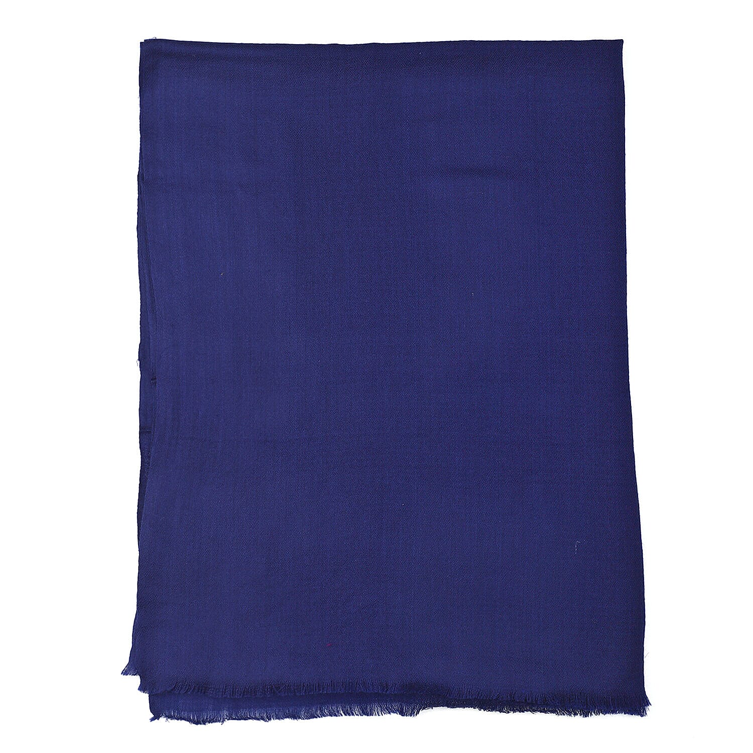 La Marey 100% Cashmere Wool Solid Scarf (Size 195x70 Cm) - Navy