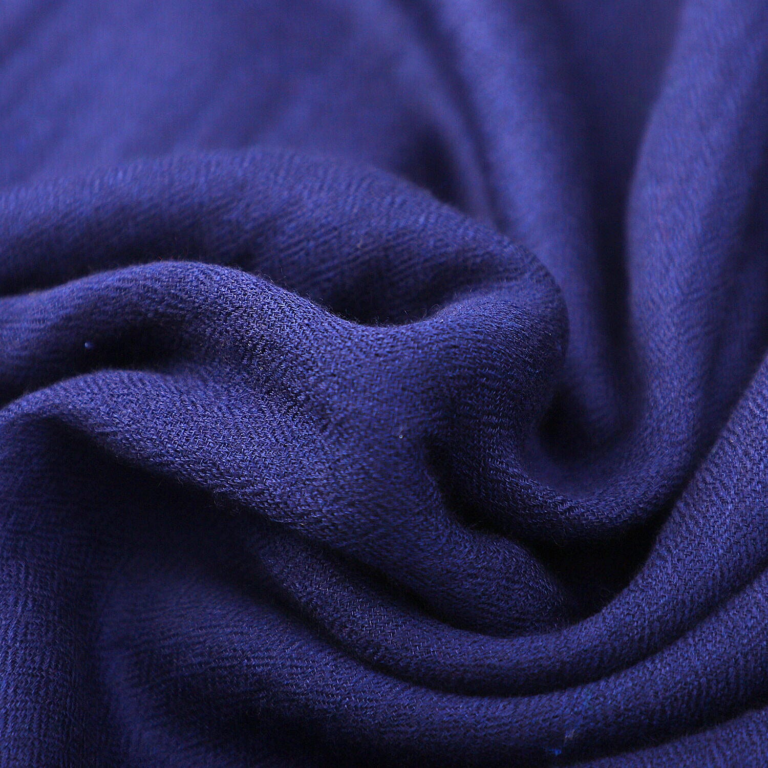 La Marey 100% Cashmere Wool Solid Scarf (Size 195x70 Cm) - Navy