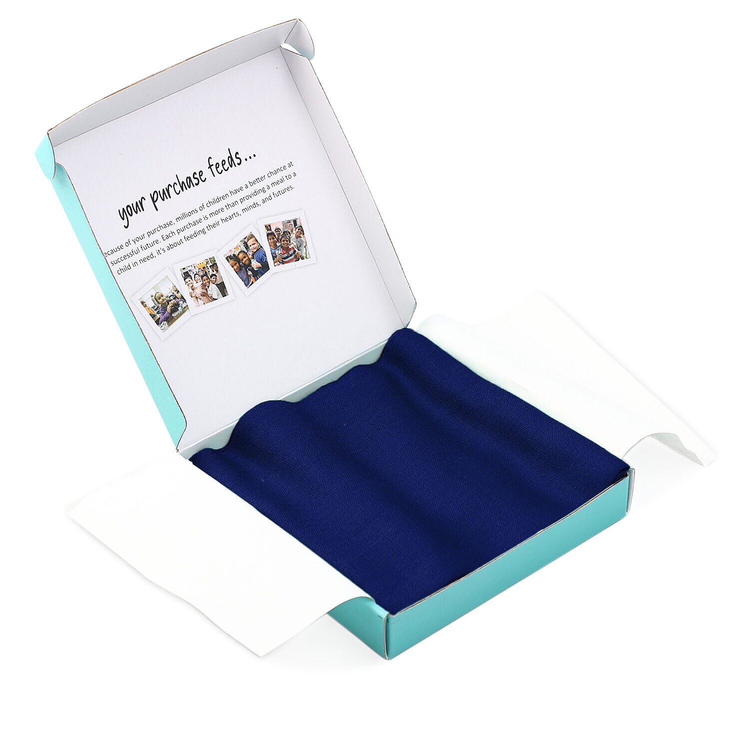 La Marey 100% Cashmere Wool Solid Scarf (Size 195x70 Cm) - Navy