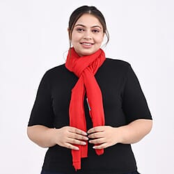 La Marey Cashmere Wool Solid Scarf 