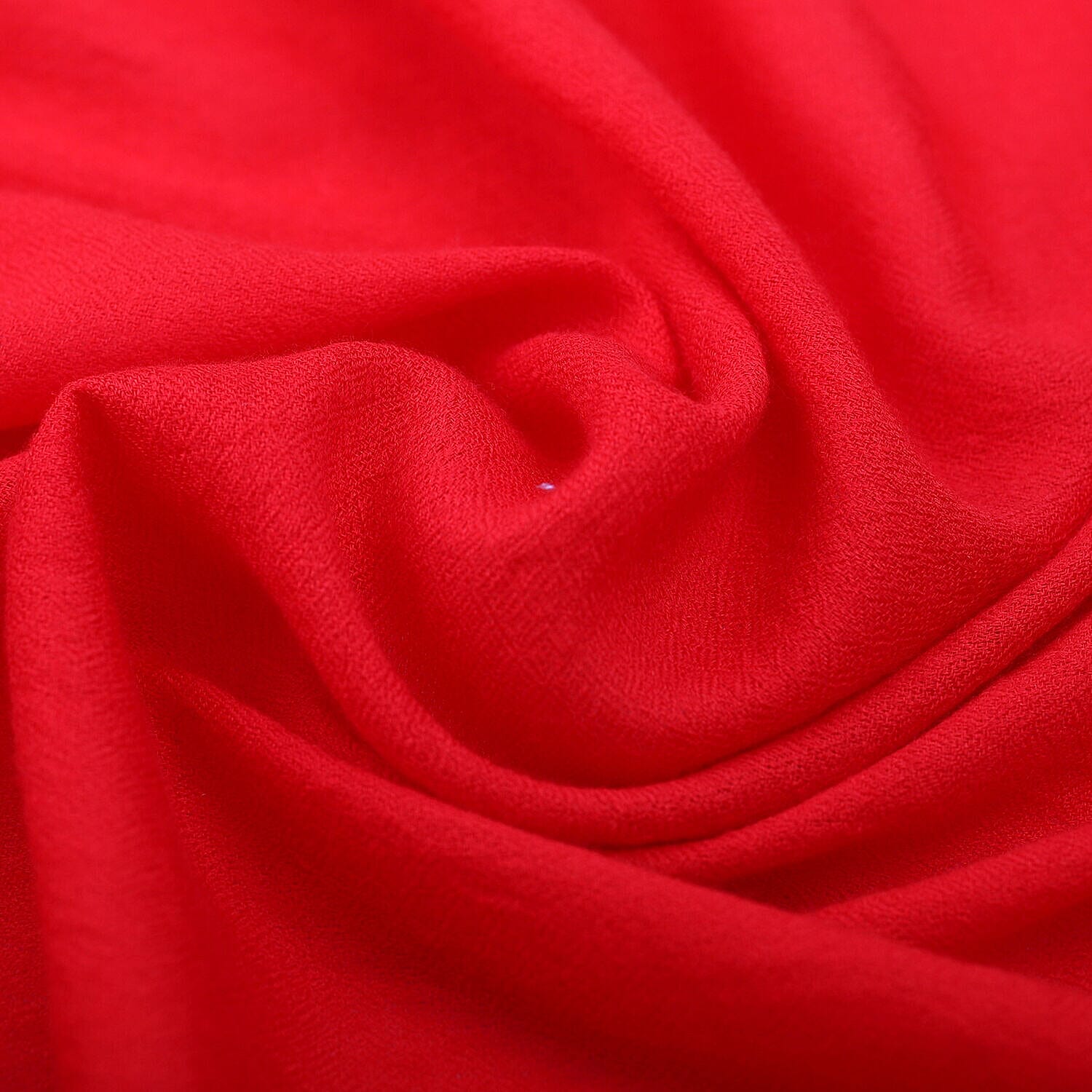 100% Cashmere Wool Shawl (190 X 70 cm) - Red