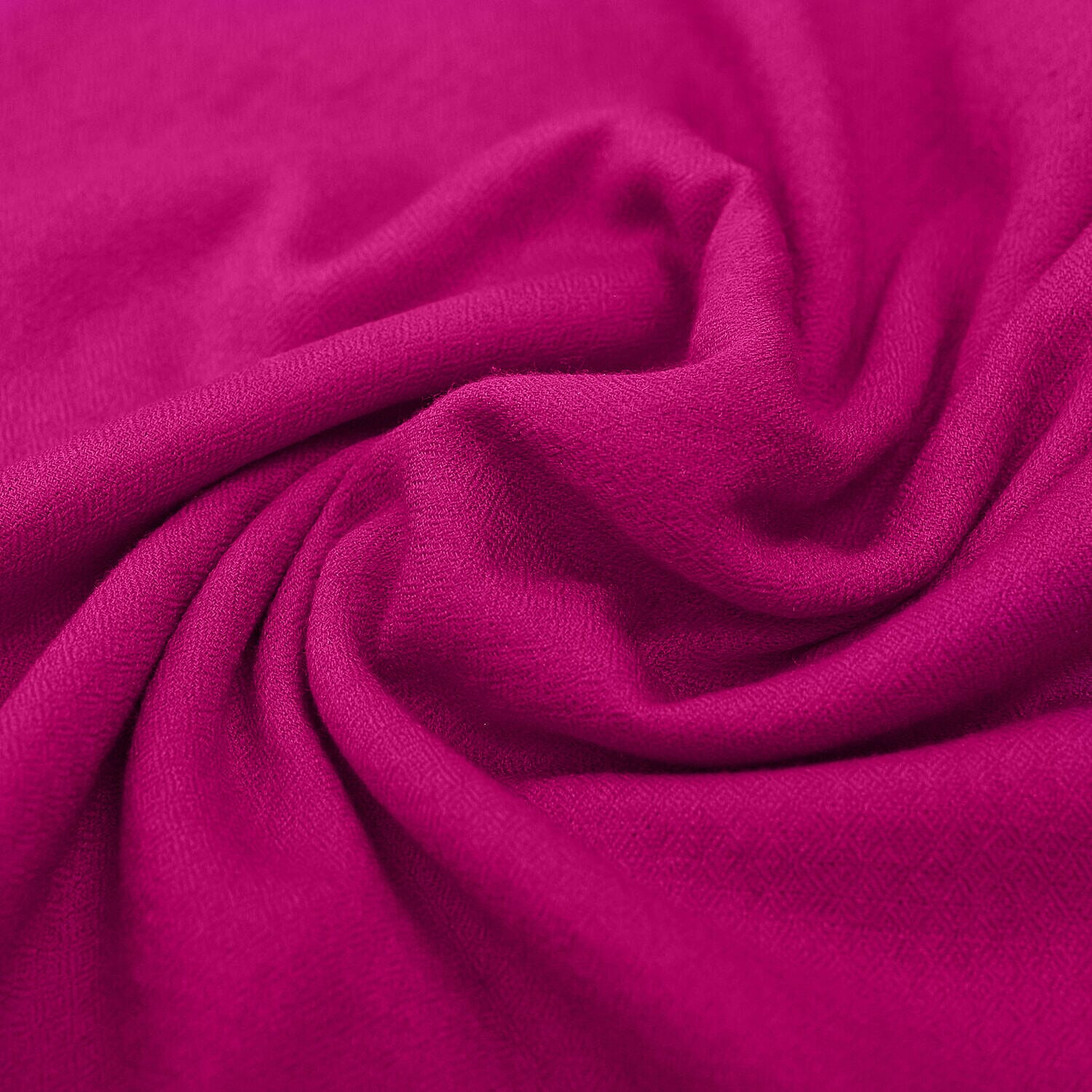 100% Cashmere Wool Shawl (190 X 70 cm) - Fuchsia
