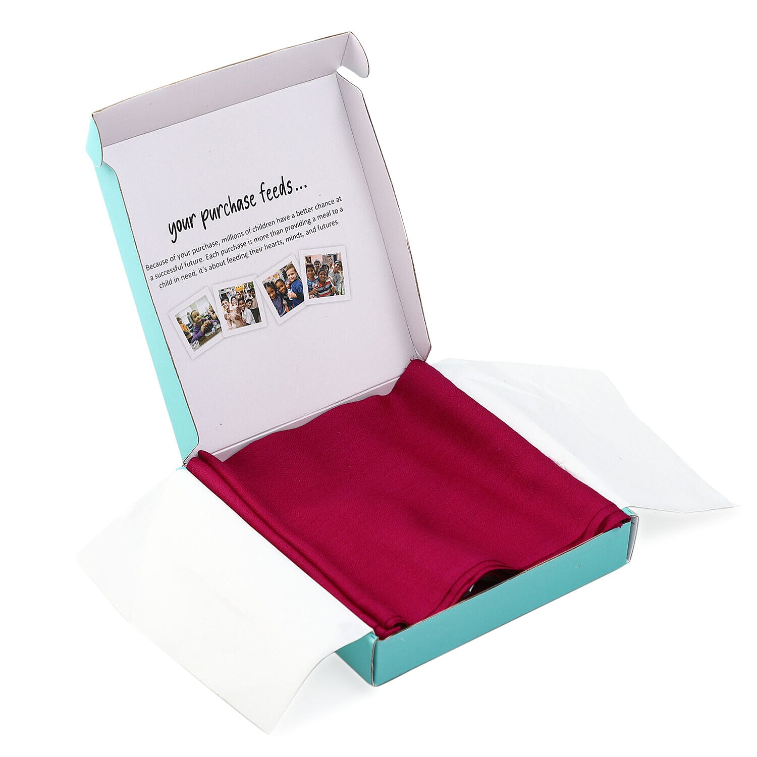 100% Cashmere Wool Shawl (190 X 70 cm) - Fuchsia