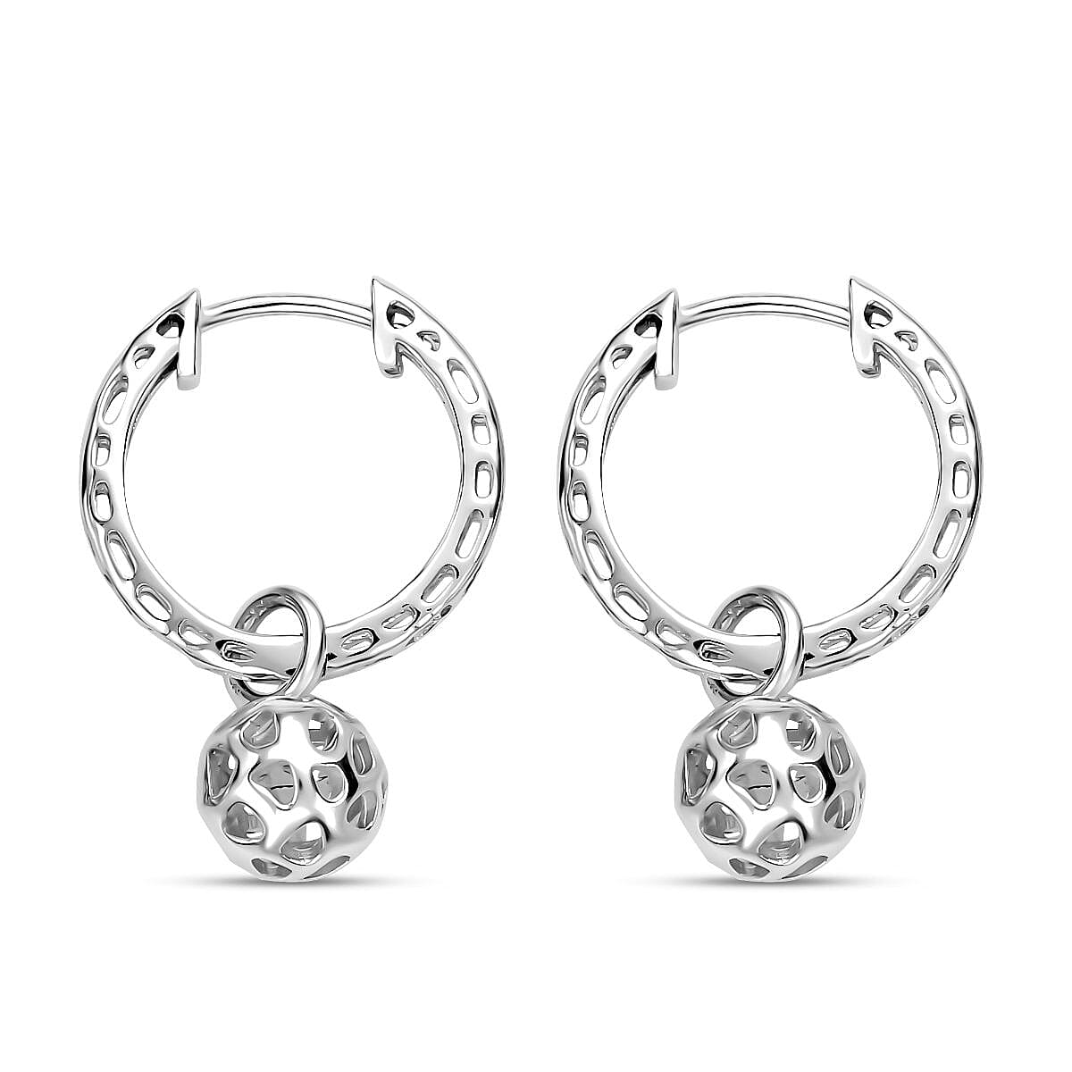 Rachel Galley- Globe collection - Rhodium Overlay Sterling Silver Earrings