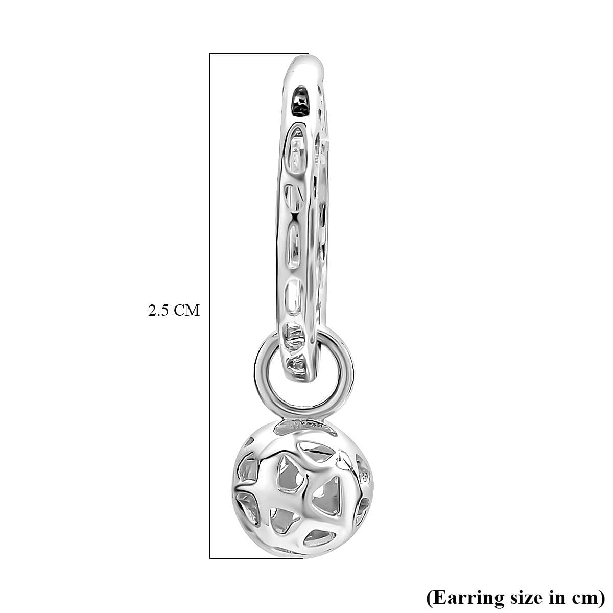 Rachel Galley- Globe collection - Rhodium Overlay Sterling Silver Earrings