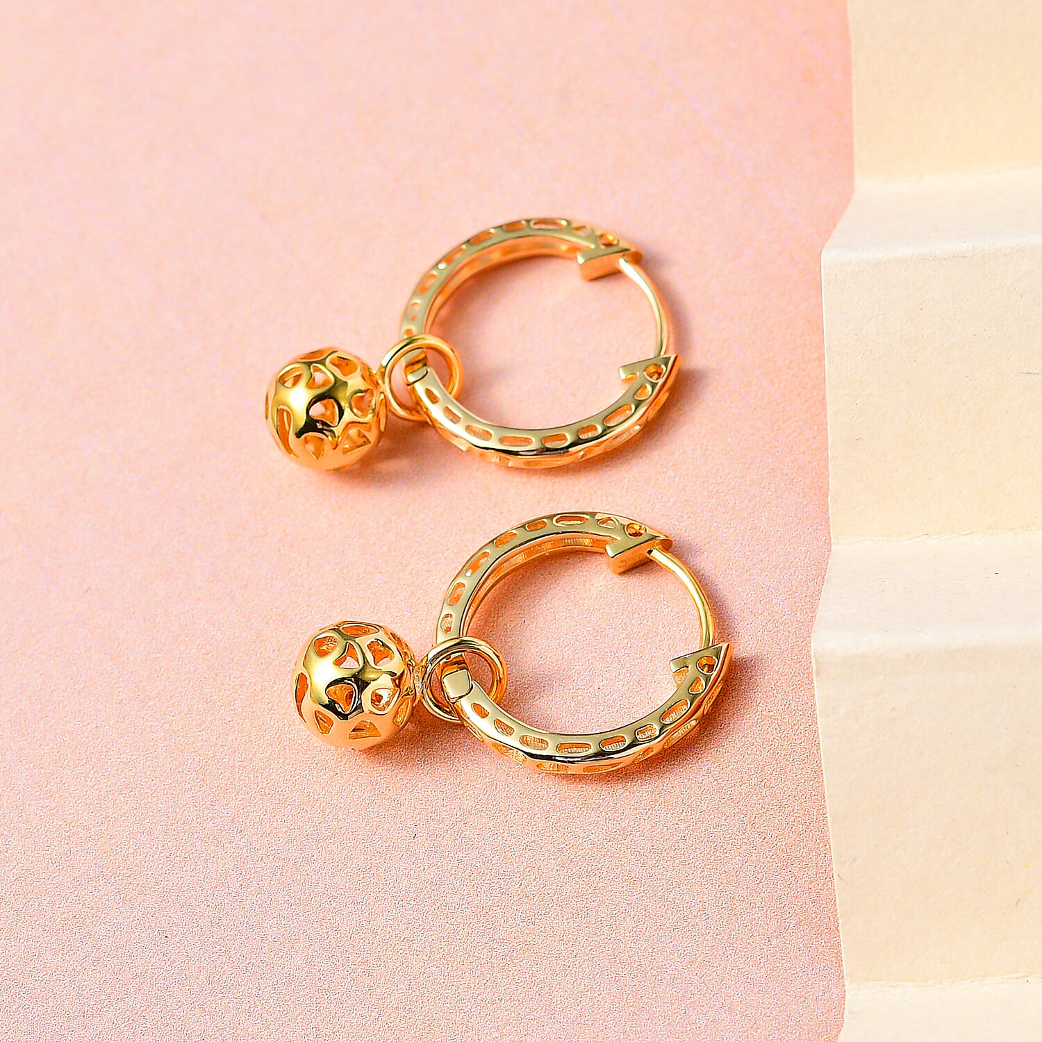 Rachel Galley - Globe collection 18K Vermeil Yellow Gold Sterling Silver Hoop Earrings