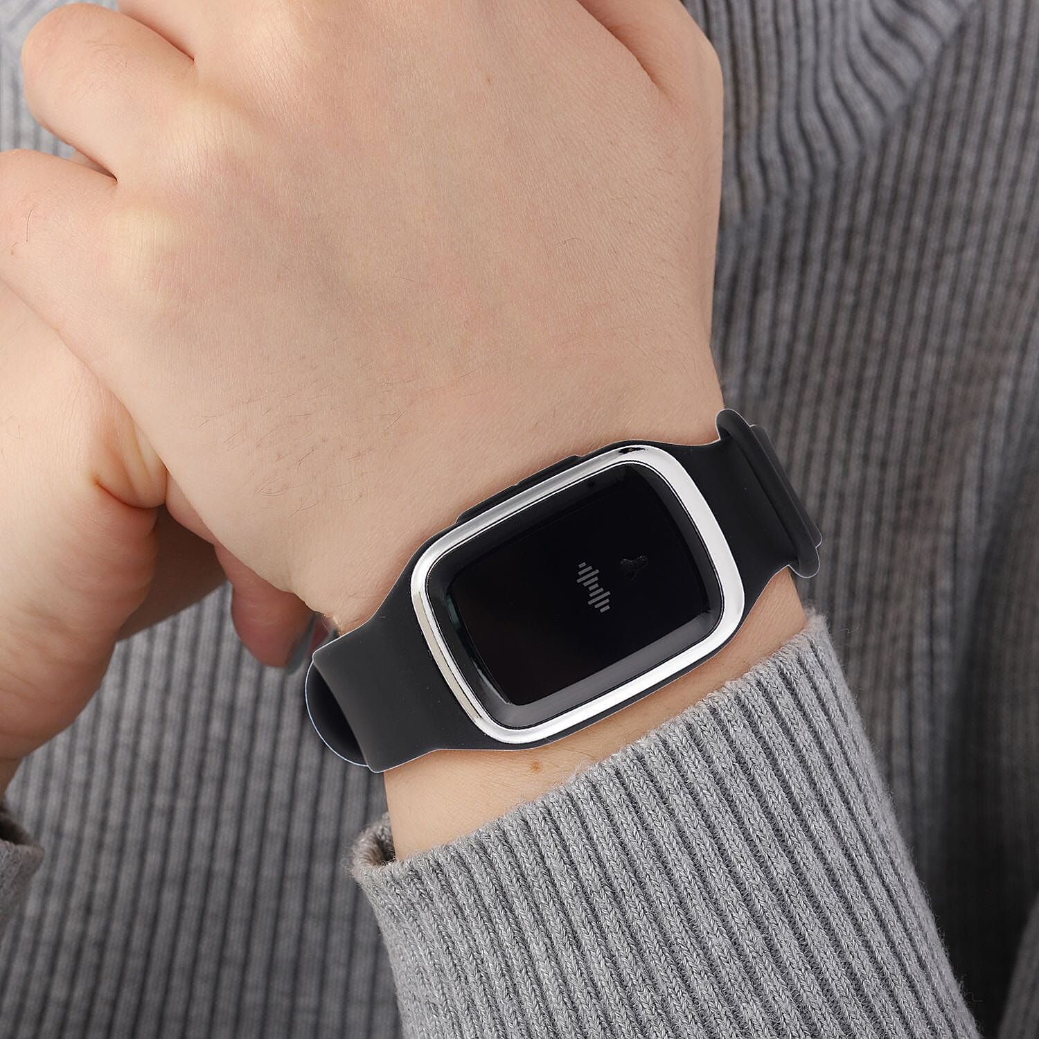 Mosquito Repellent Digital Watch - Black