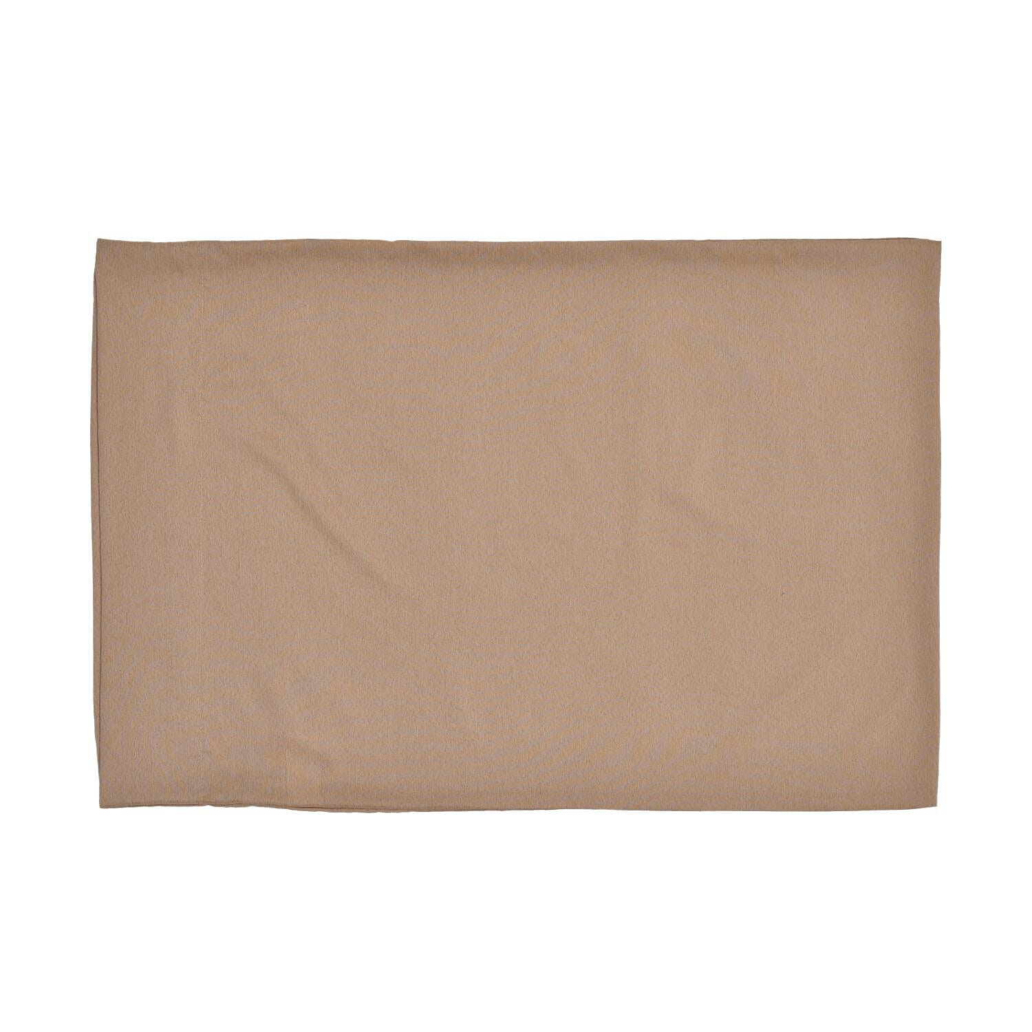 Set of 4 - Bamboo Duver Cover Double (Size 200x200 Cm), Fitted Sheet (Size 190x140 Cm) and 2 Pillowcase (Size 75x50 Cm) - Beige