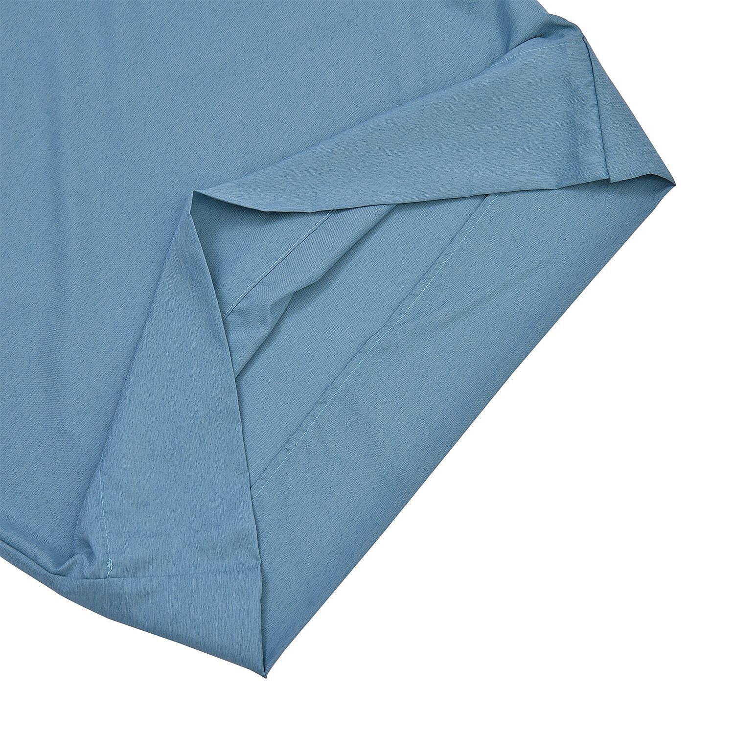 Set of 4 - Bamboo Blend Duver Cover King (Size 225x220 Cm), Fitted Sheet (Size 190x150 Cm) and 2 Pillowcase (Size 75x50 Cm) - Teal