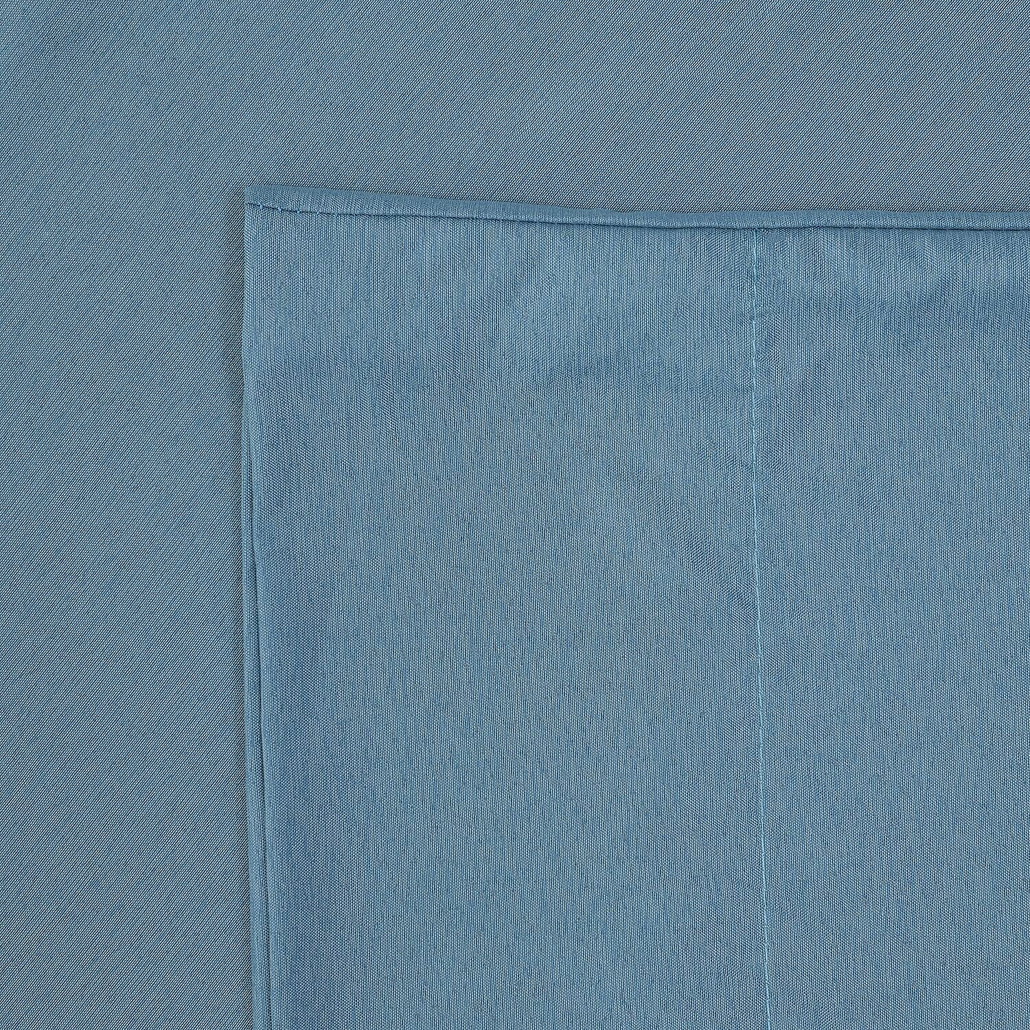 Set of 4 - Bamboo Blend Duver Cover King (Size 225x220 Cm), Fitted Sheet (Size 190x150 Cm) and 2 Pillowcase (Size 75x50 Cm) - Teal