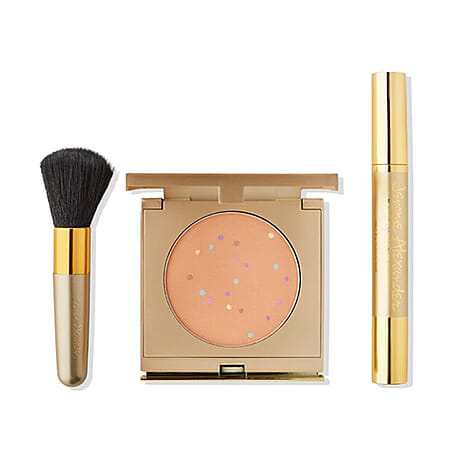 Jerome Alexander - Magic Minerals Conceal, Cover and Correct - All in 1 Powder Foundation - Light with Stubby Brush & Long Length Mascara