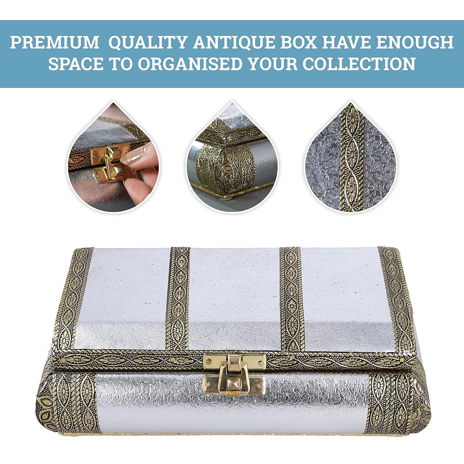 Handcrafted Jewellery Box - Burgundy