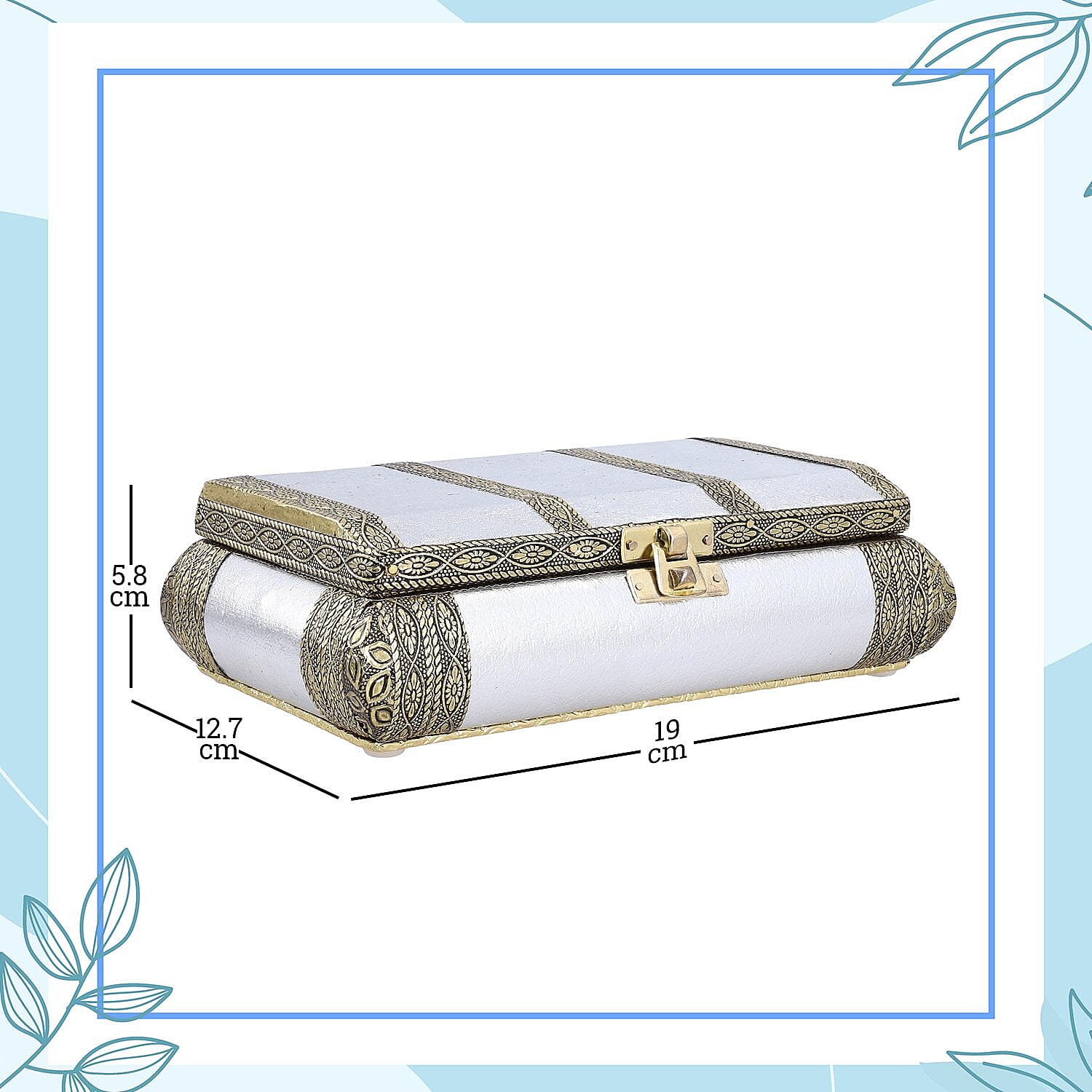 Handcrafted Jewellery Box - Burgundy