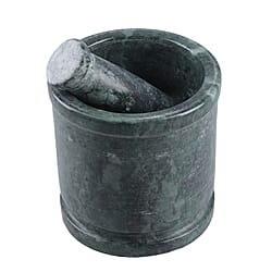Marble Mortar and Pastle - Green