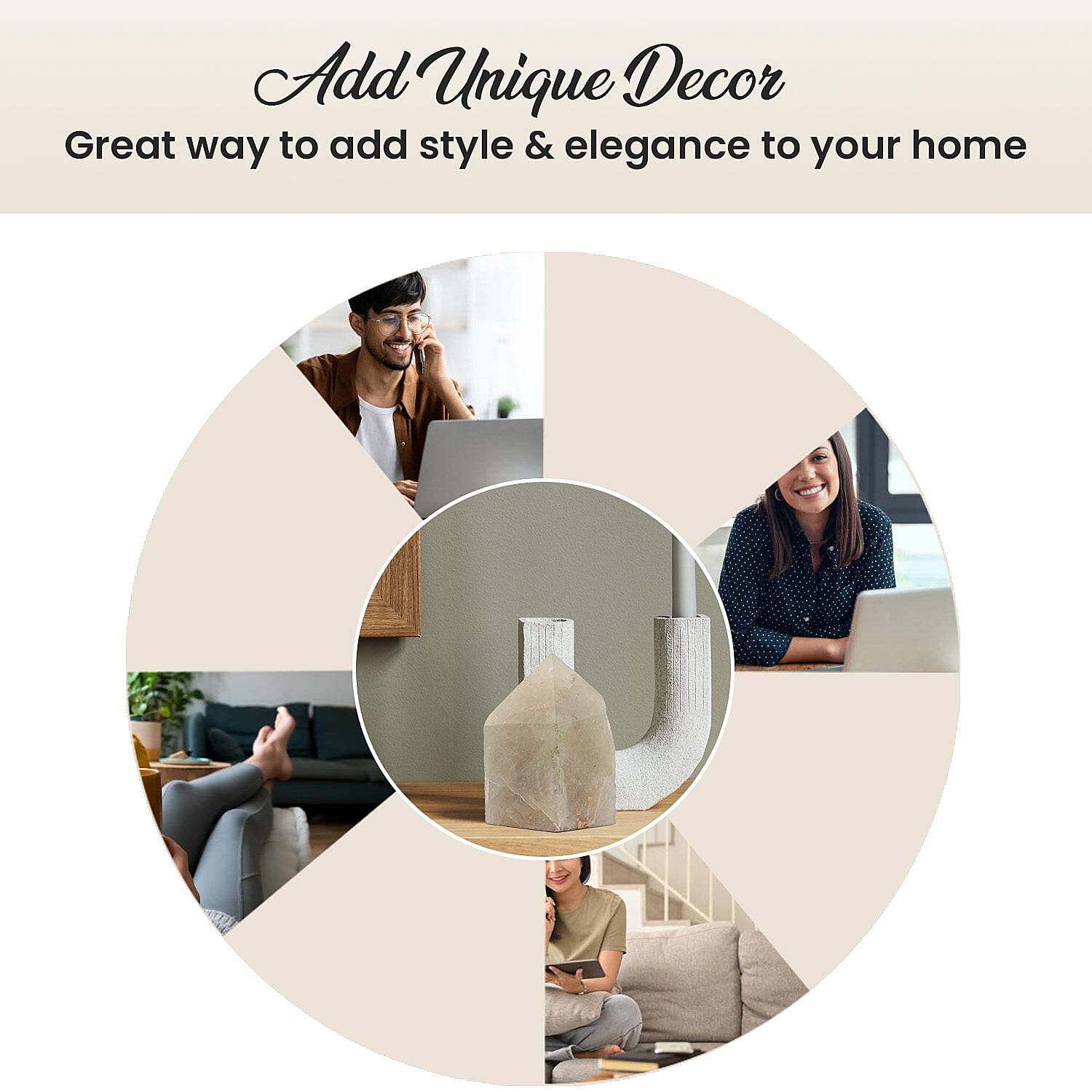 Crystal Heart Empowerment Gemstone (Size 7x5 cm)