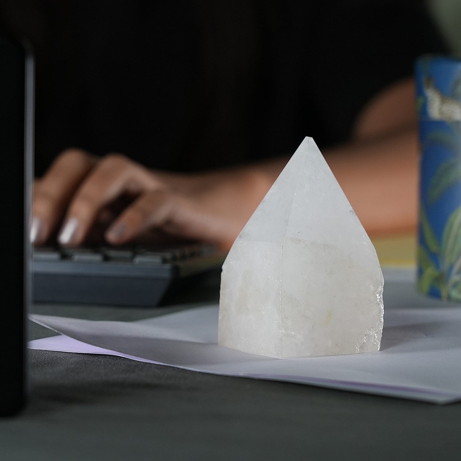 Crystal Heart Empowerment Rose Quartz Gemstone (Size 7x5 cm)