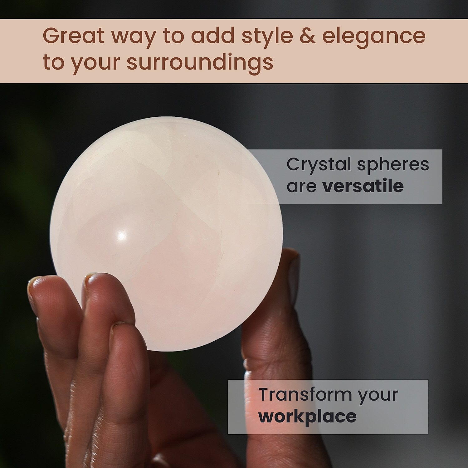 Tucson Find - Rose quartz Gemstone Sphere 1500.00 Ct