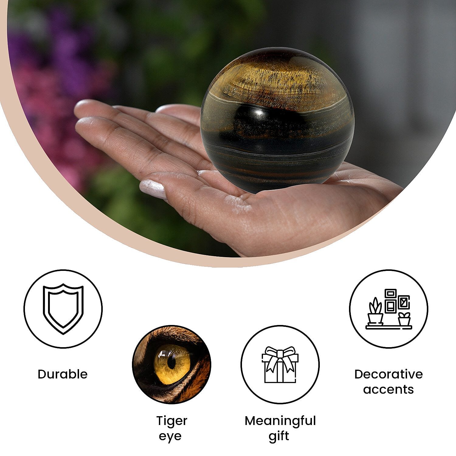 Tucson Find - Tiger Eye Gemstone Sphere 1700.00 Ct