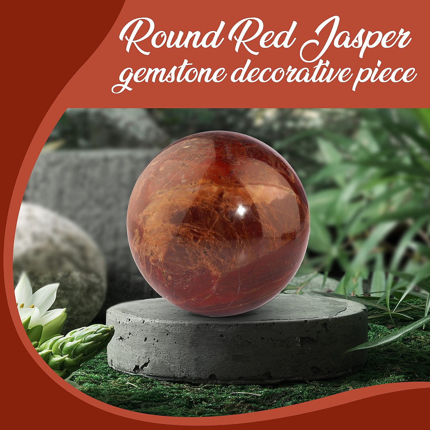 Tucson Find - Red Jasper Gemstone Sphere 1500.00 Ct