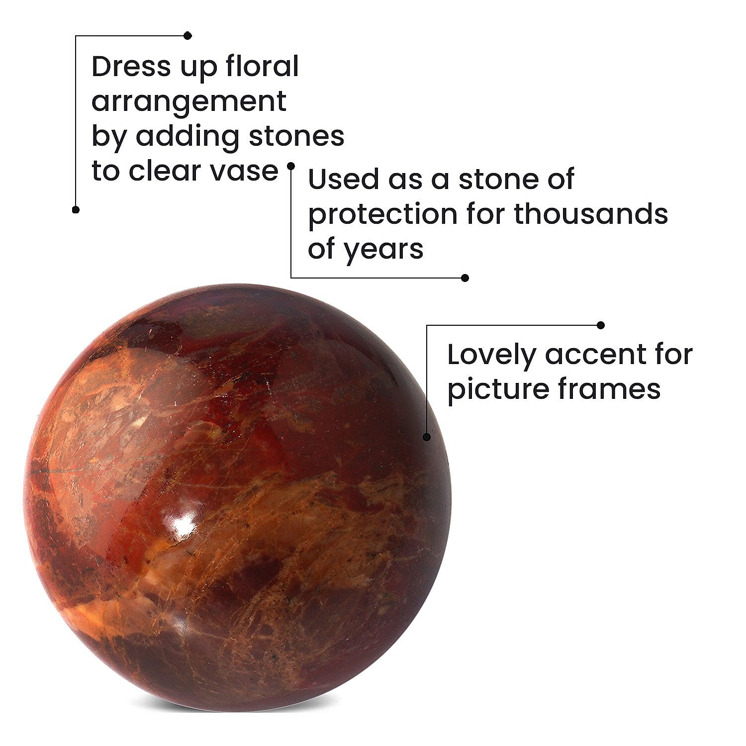 Tucson Find - Red Jasper Gemstone Sphere 1500.00 Ct