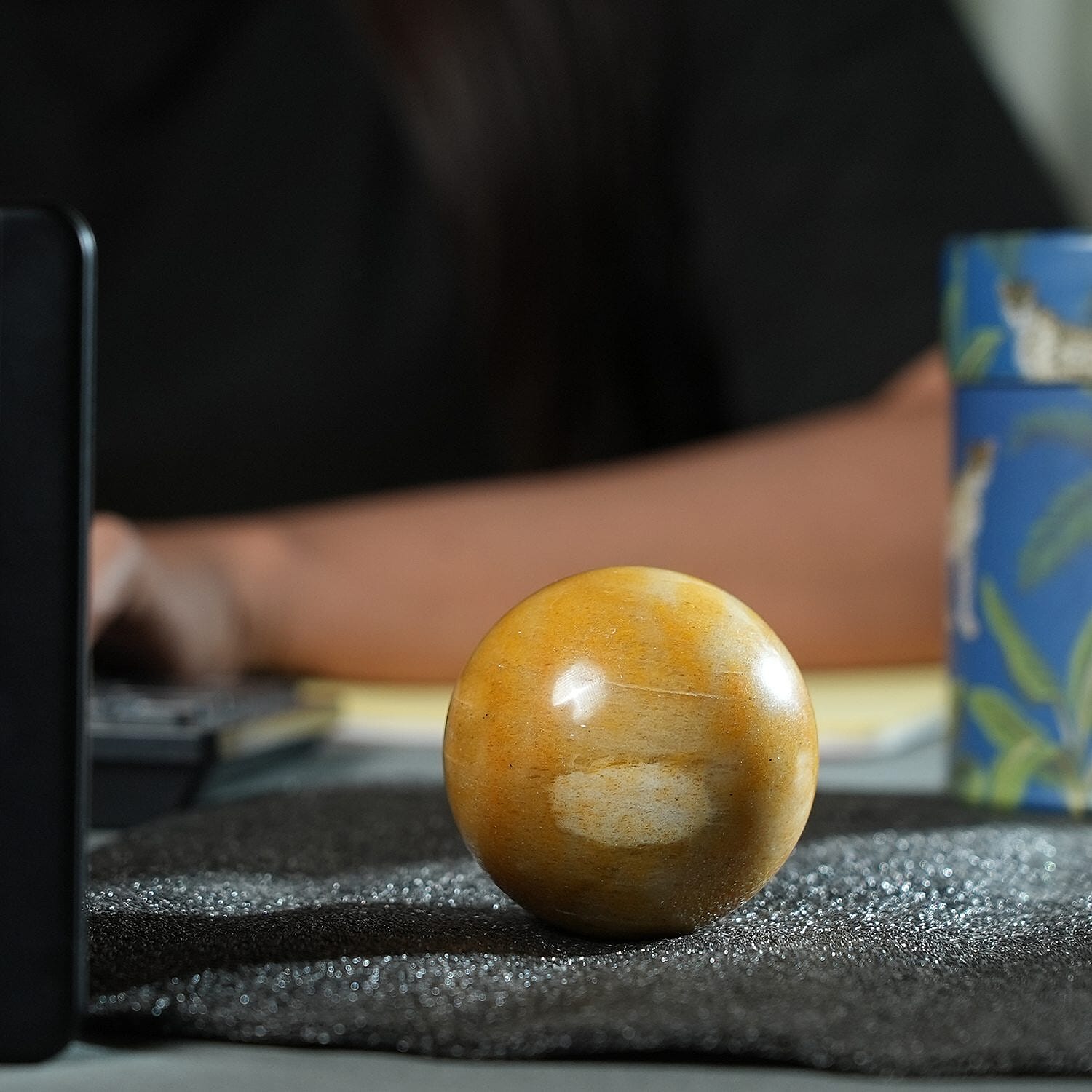 Tuscon Find - Yellow Aventurine Gemstone Sphere 1500 Ct