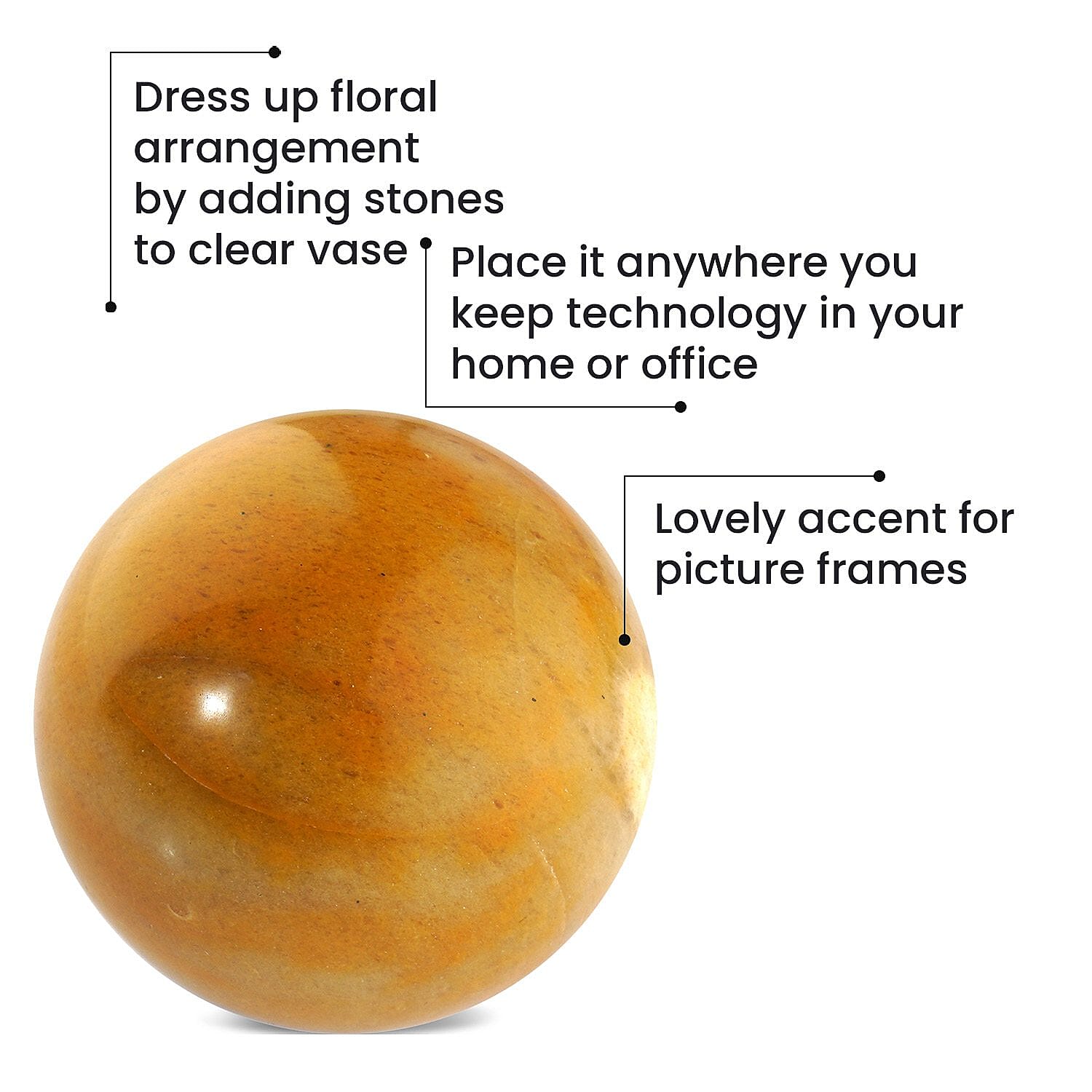 Tuscon Find - Yellow Aventurine Gemstone Sphere 1500 Ct