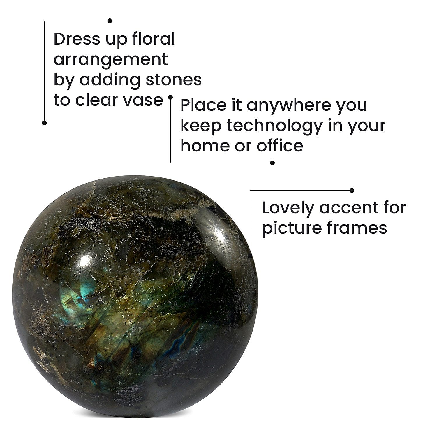 Gem Decor - Labrarodite Ball 1573.50 Ct Gem Decor - Labrarodite Ball 1573.50 Ct