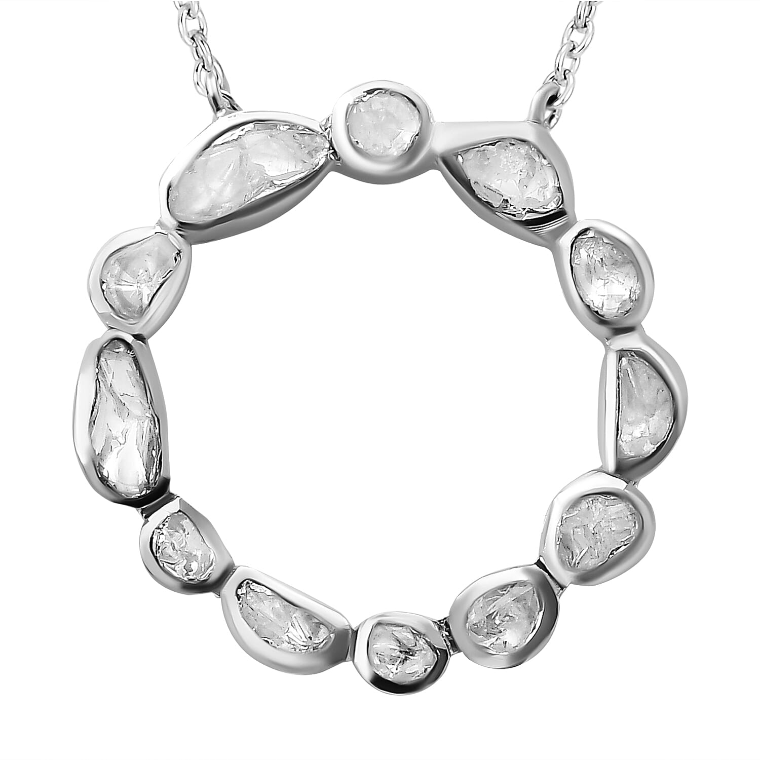 18 Inch Polki Diamond hot Necklace