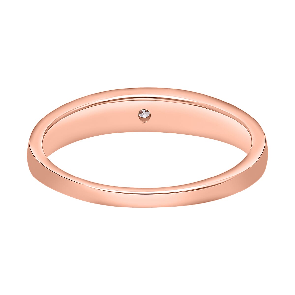 9K Rose Gold Pink Diamond Ring