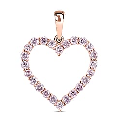 14K Rose Gold SGL Certified Pink Diamond ( I3 ) Pendant 0.50 ct, Gold Wt. 0.82 Gms