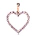 14K Rose Gold SGL Certified Pink Diamond ( I3 ) Pendant 0.50 ct, Gold Wt. 0.82 Gms