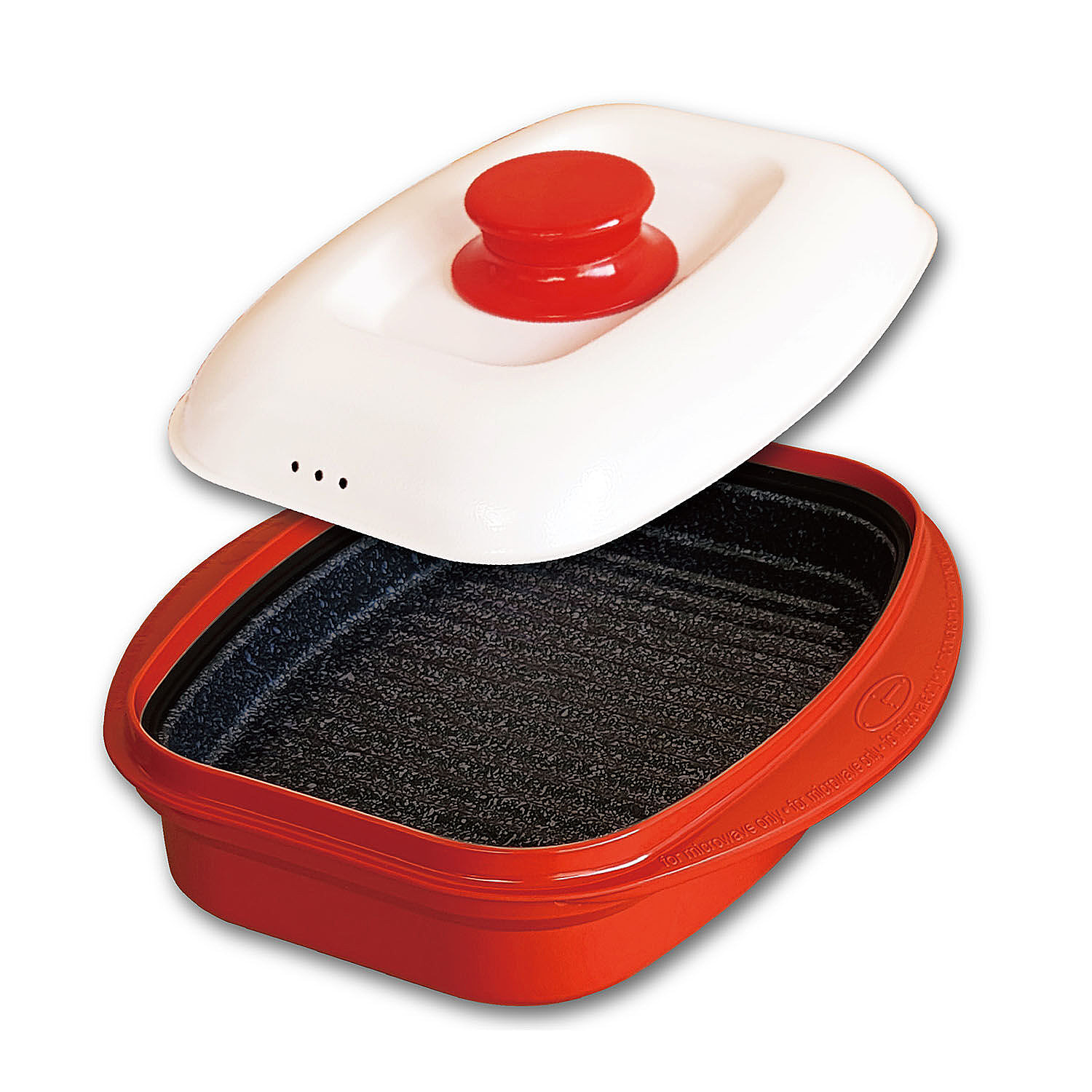 Rangemate: Multipurpose Microwave Pan - Red and White