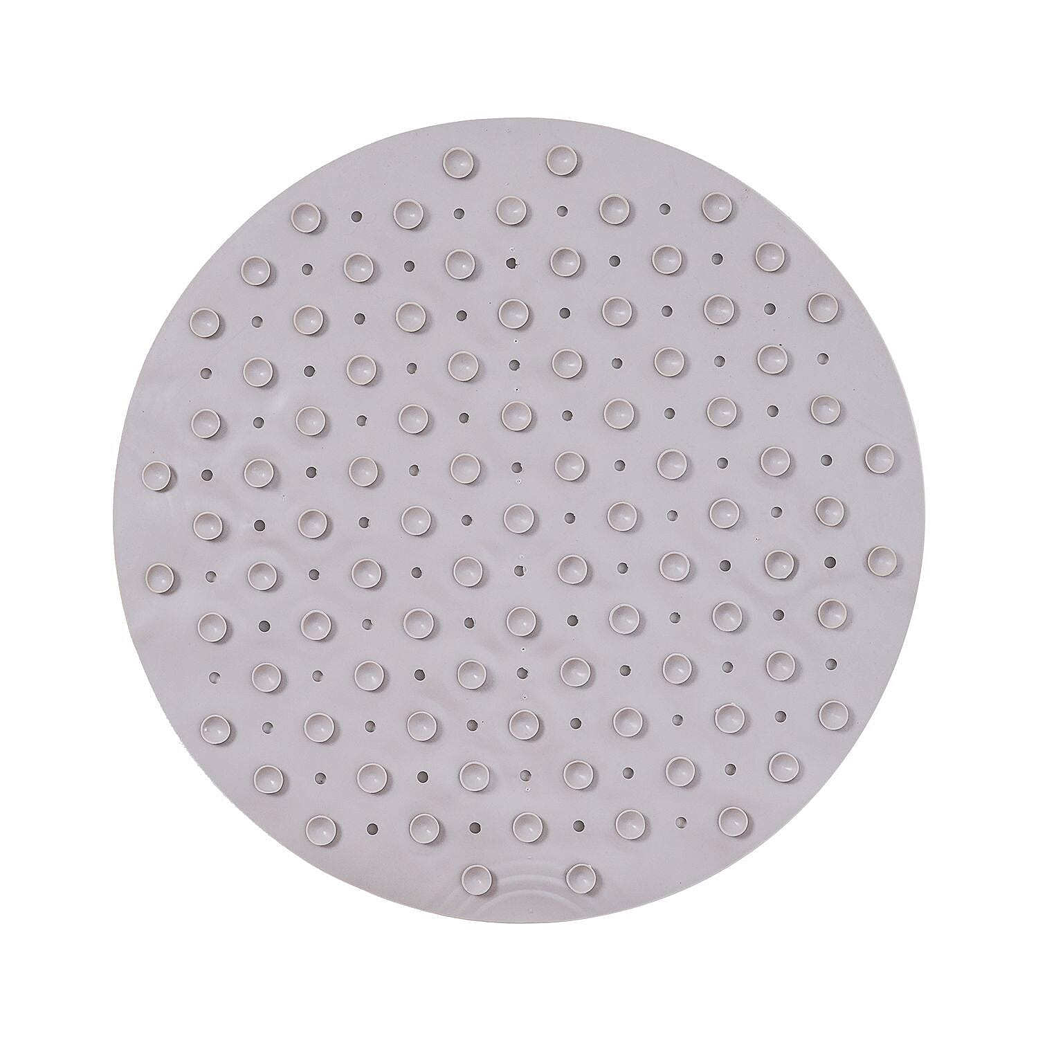 Homesmart Anti-Slip Foot Scrubber Shower Mat (Size 55 Cm) - Grey