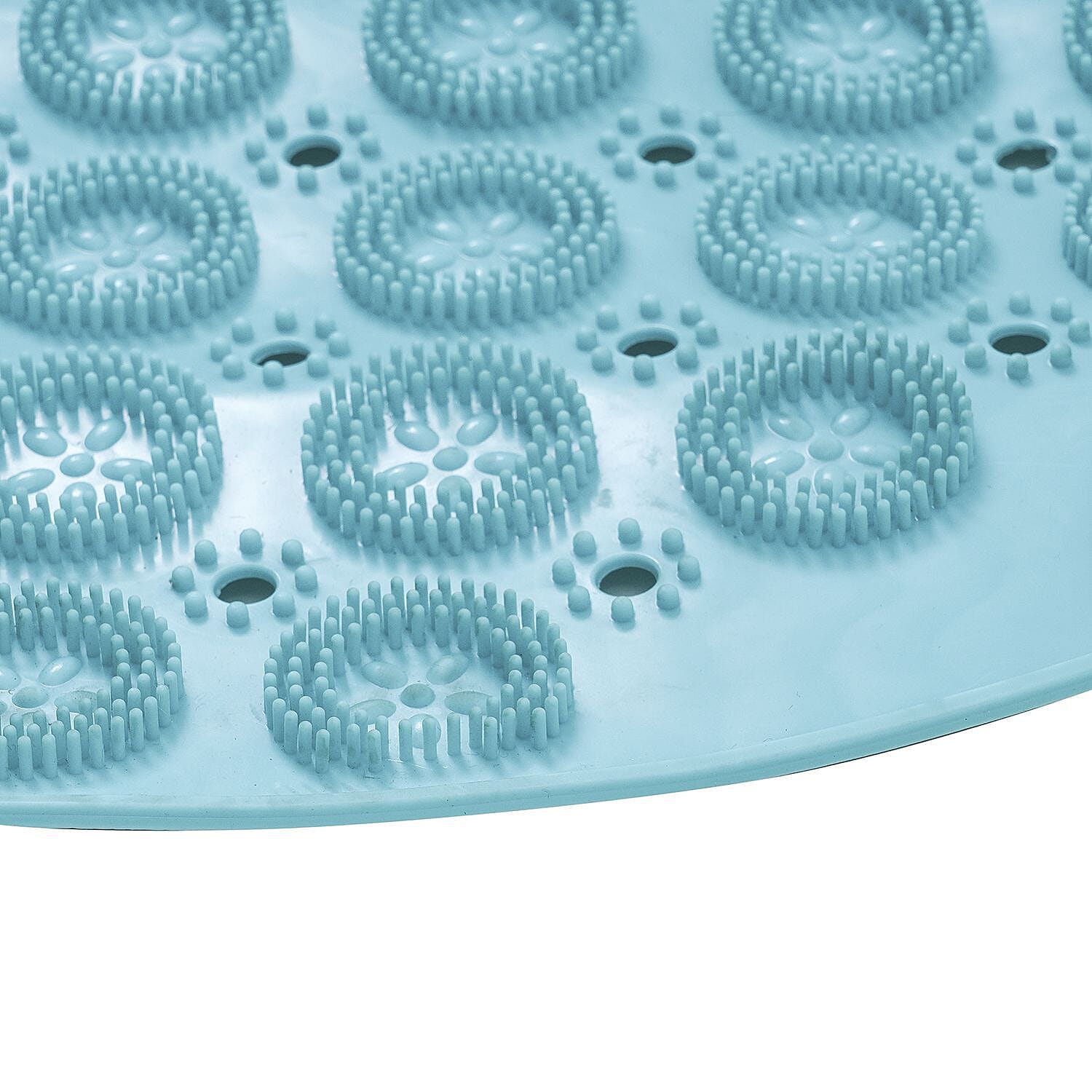 Homesmart Anti-Slip Foot Scrubber Shower Mat (Size 55 Cm) - Green