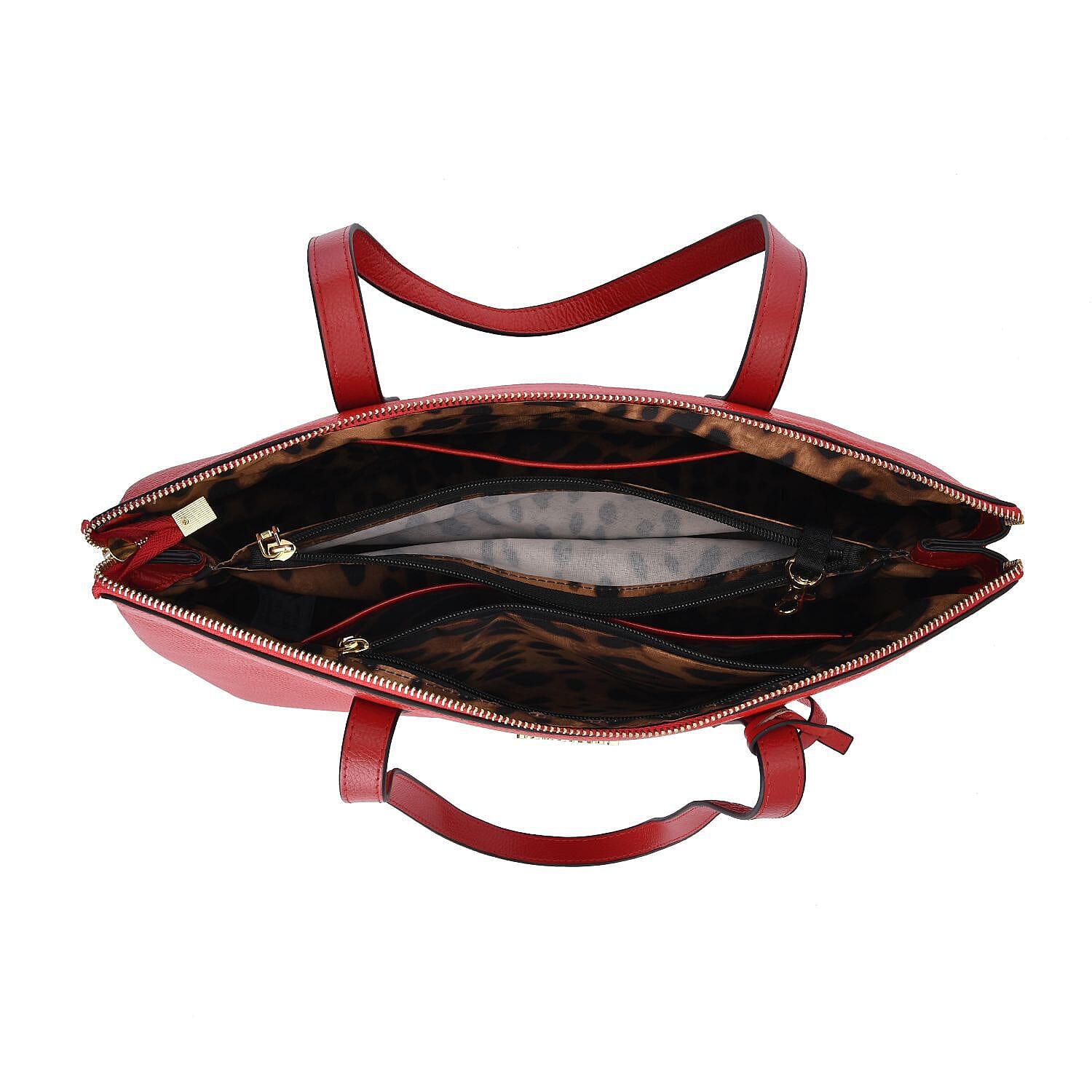 SENCILLEZ Genuine Leather Tote Bag - Light Purple