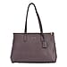 SENCILLEZ Genuine Leather Tote Bag - Light Purple