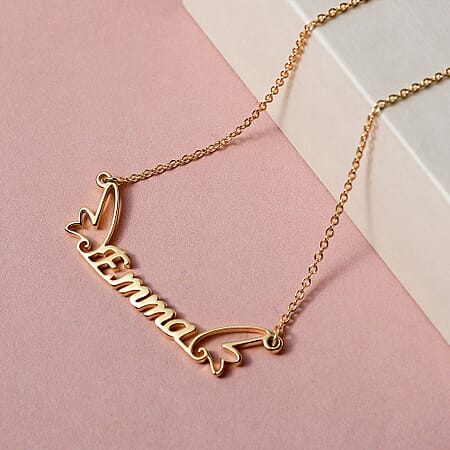 Vermeil YG Sterling Silver Fancy Necklace (Size - 20),  Silver Wt. 5 Gms