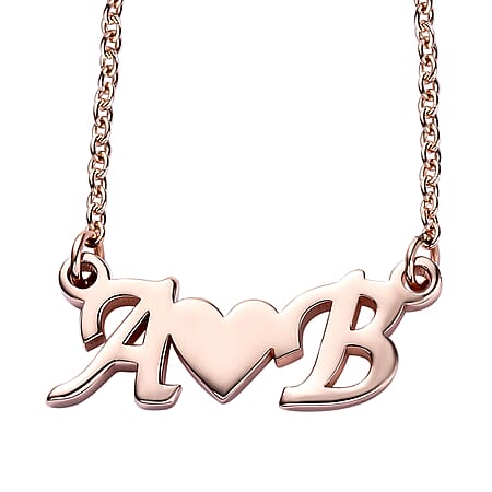 Vermeil RG Sterling Silver Fancy Necklace (Size - 20)