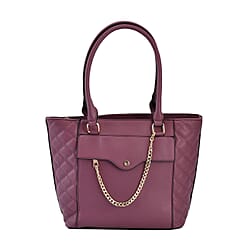 Crossbody Bag with Shoulder Strap - Purple