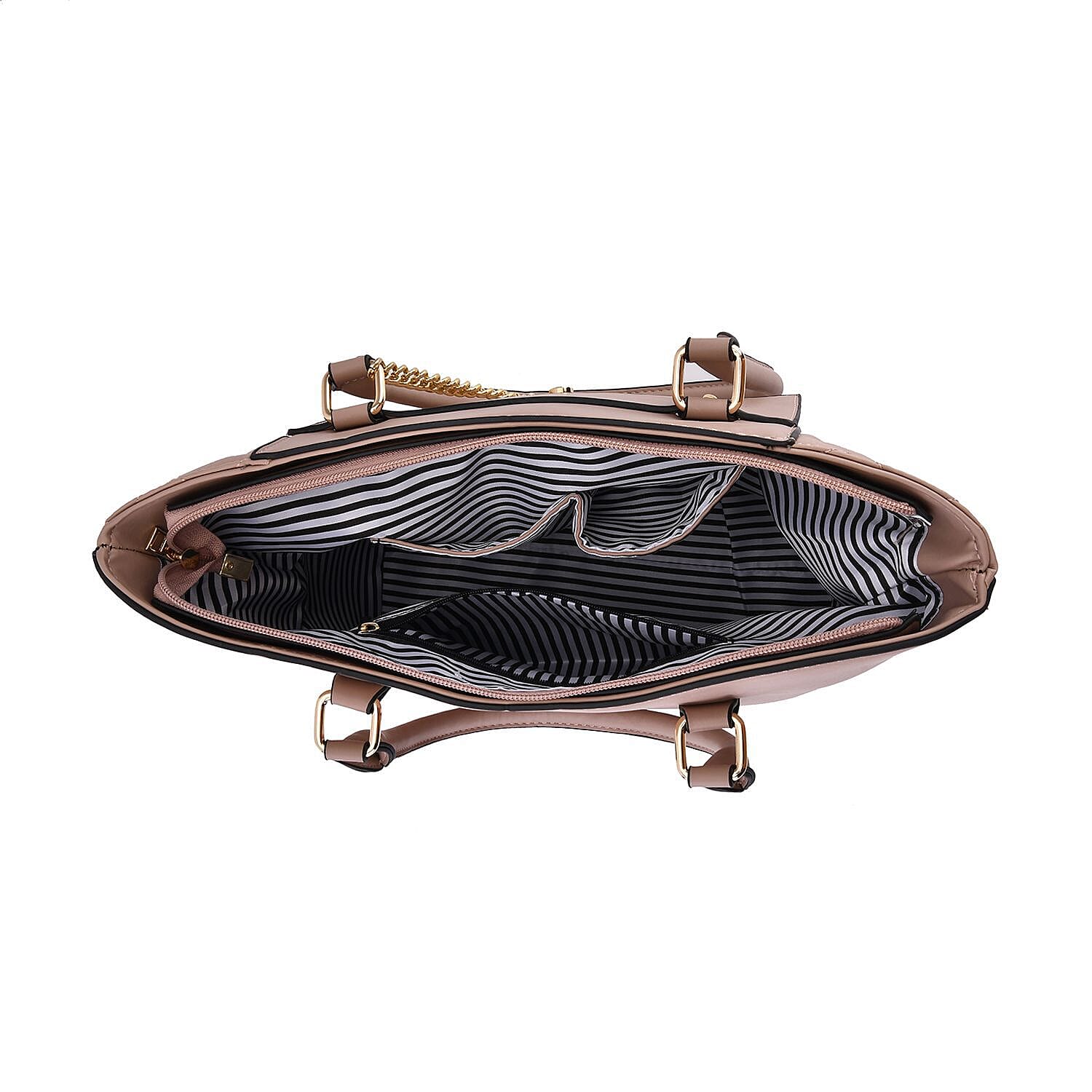 Crossbody Bag with Shoulder Strap (Size 37x27x14 Cm) - Pink