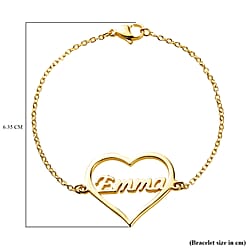 18K Vermeil Yellow Gold Plated Sterling Silver Bracelet (Size - 7.25) with Lobster Clasp, Silver Wt 7.66 Gms.